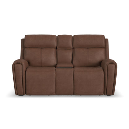 Warren - Power Reclining Loveseat With Console, Power Headrest & Lumbar