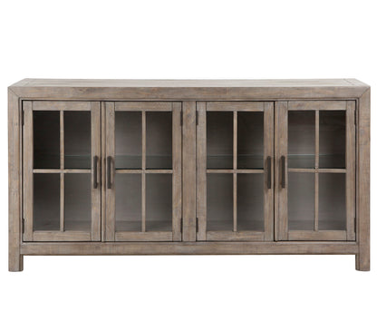Tinley Park - Buffet Curio Cabinet - Dove Tail Gray