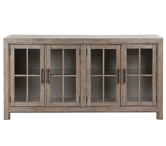 Tinley Park - Buffet Curio Cabinet - Dove Tail Gray