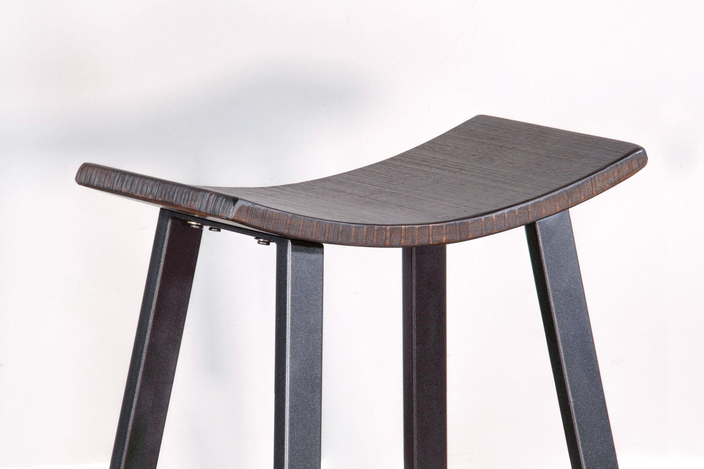 Homestead - Counter Metal Saddle Stool (Set of 2) - Tobacco Leaf