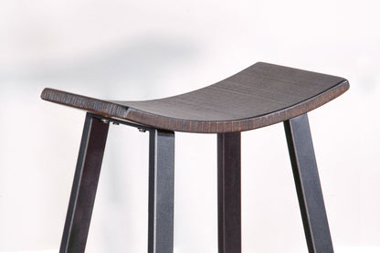 Homestead - Counter Metal Saddle Stool (Set of 2) - Tobacco Leaf