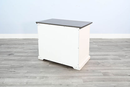 Carriage House - File Cabinet - Cottage White / Europen Dark