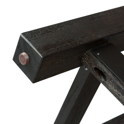 Heatherbrook - Upholstered Console Stool - Charcoal & Ash