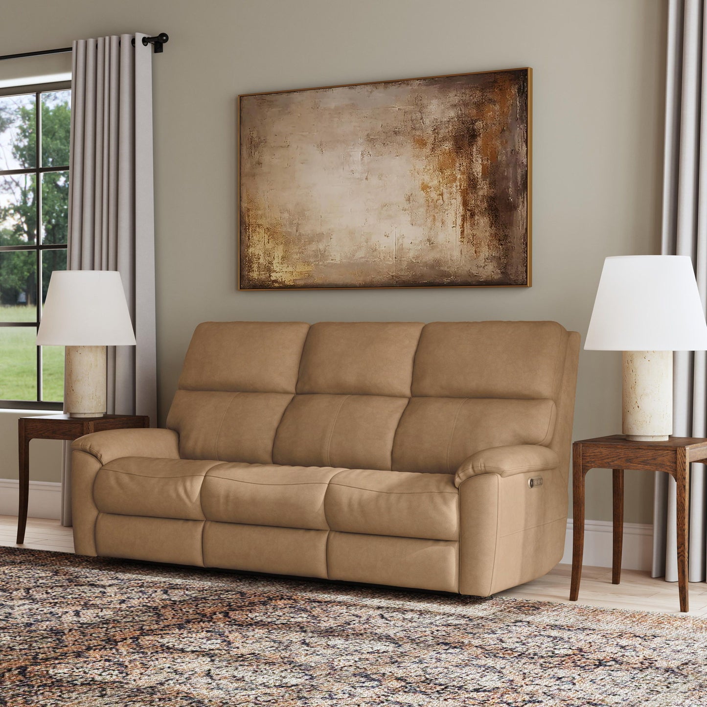 Porter - Power Reclining Sofa With Console, Power Headrest, & Lumbar