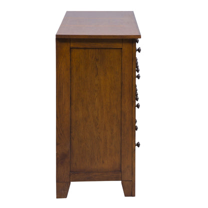 Grandpas Cabin - 7 Drawer Dresser - Aged Oak