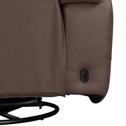 Beckham - Swivel Glider Recliner P2 - Aline Saddle
