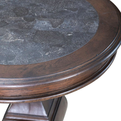 Providence Park - Round End Table - Chateau Brown