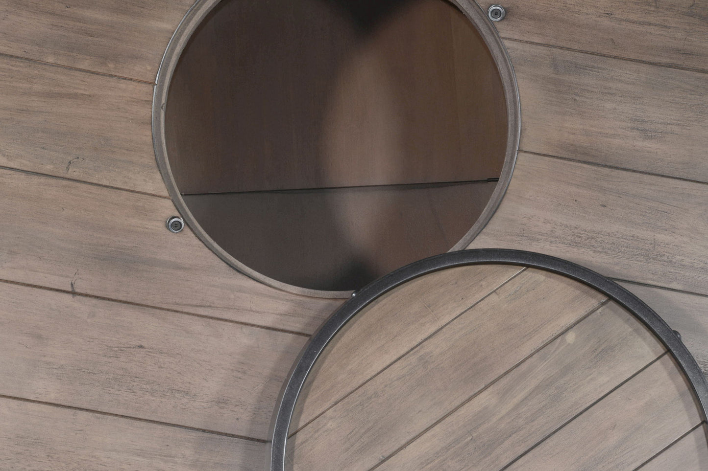 Doe Valley - Round Pub Table With Wine Barrel Base - Buckskin