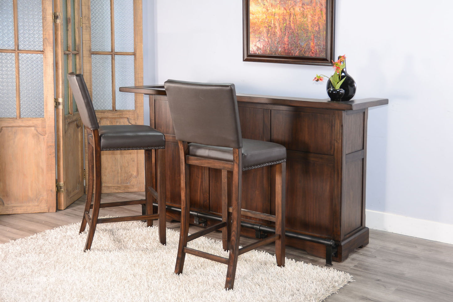 Wood Home Bar - Coffee Bean