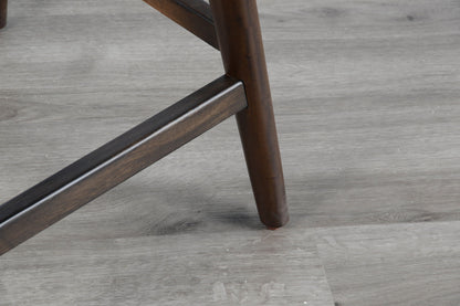 Americana - 24"H Stool With Saddle Seat - Dark Brown