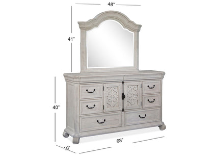Bronwyn - Shaped Mirror - Alabaster