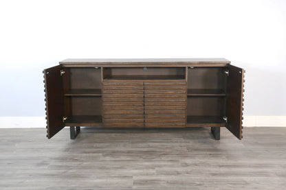 Homestead - Sled 72" Media Console - Tobacco Leaf