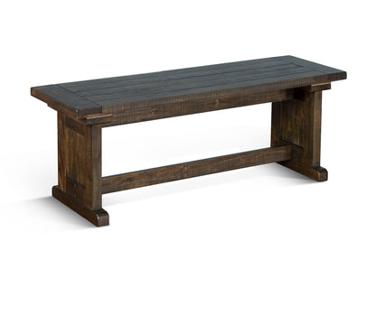 Homestead - Wood Side Bench - Tobacco Leaf