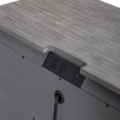 Big Valley - Bedside Chest With Charging Station