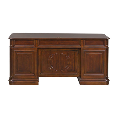 Brayton Manor - Jr Executive Desk - Cognac