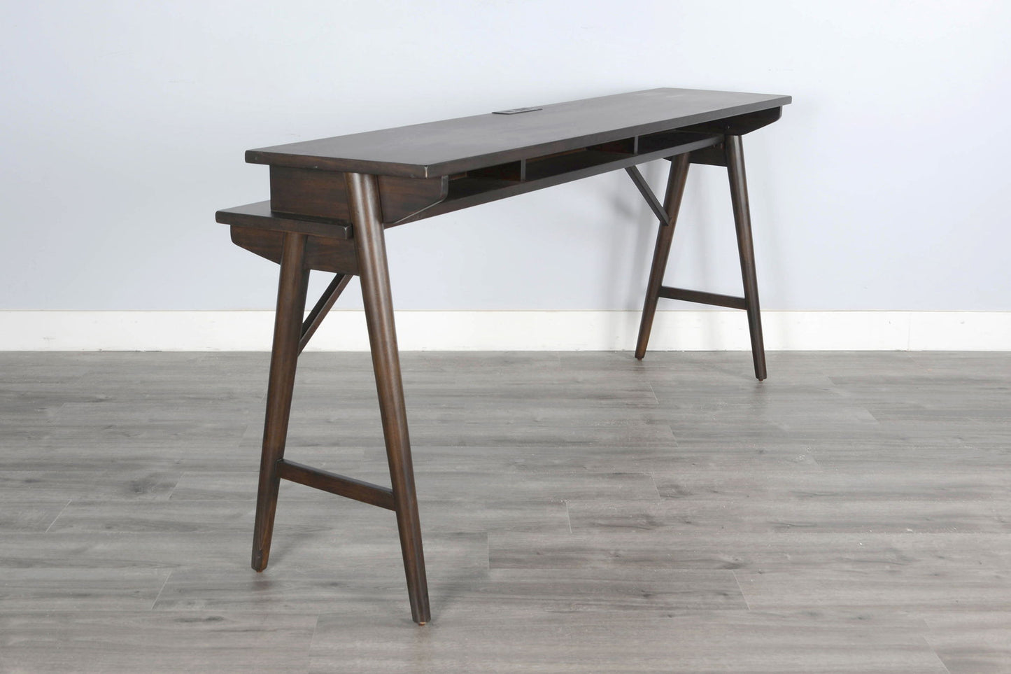 Americana - Console Table With USB Power Pack - Dark Brown