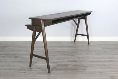 Americana - Console Table With USB Power Pack - Dark Brown