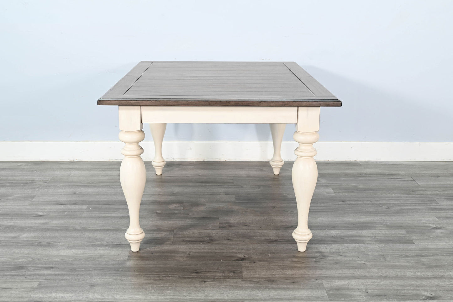 Carriage House - Pasadena Rectangular Dining Table With Extensions - Buckskin / Marble White