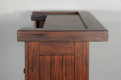 Tuscany - Farmhouse Wood Home Bar - Vintage Mocha
