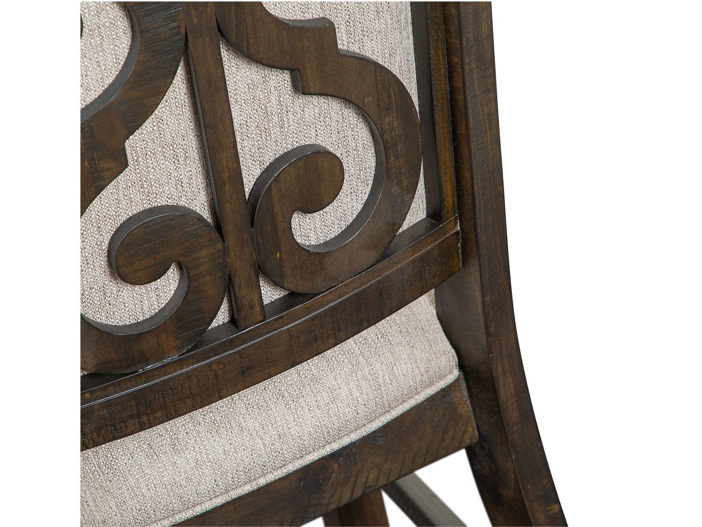 Bellamy - Dining Side Chair With Upholstered Seat & Back (Set of 2) - Dark Brown