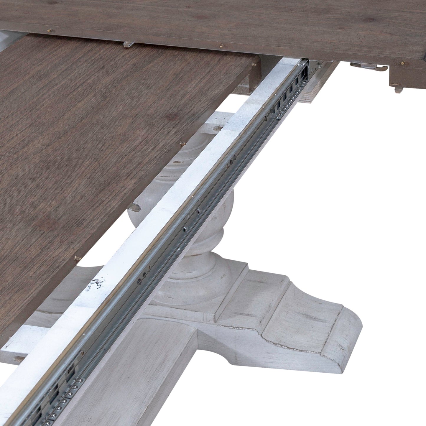 River Place - Trestle Table - Riverstone White & Tobacco