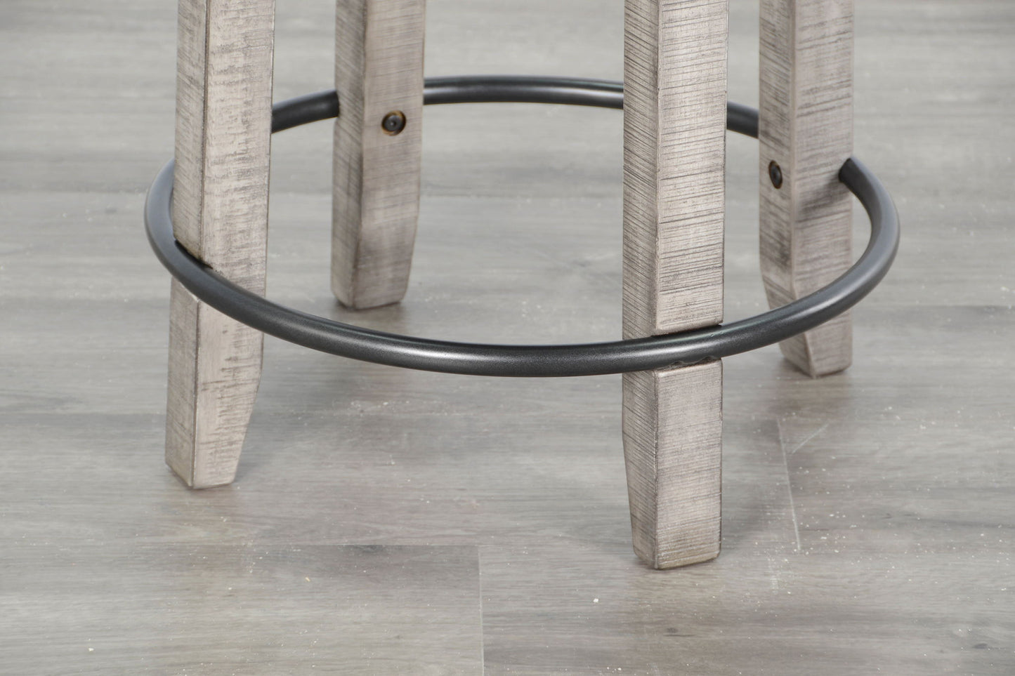 Alpine - Counter Swivel Stool, Cushion Seat (Set of 2) - Gray