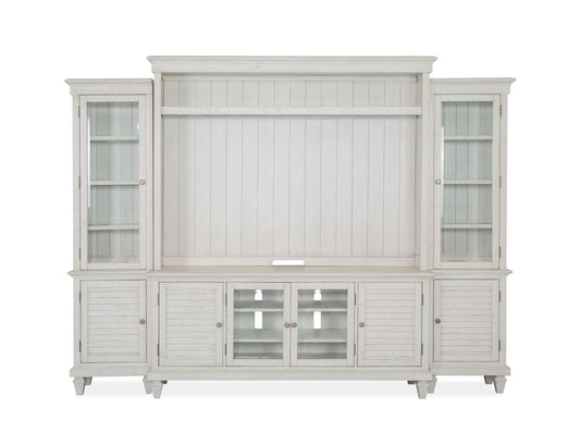 Newport - Entertainment Wall - Alabaster