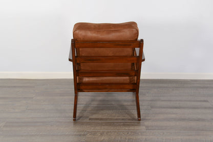 Santa Fe - Mahogany Accent Chair With Cushions - Dark Chocolate