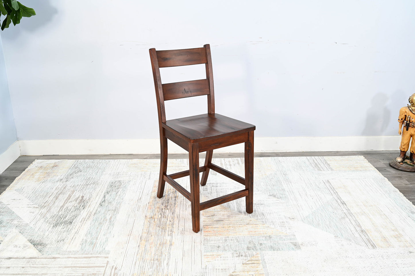 Tuscany - 40" Ladderback Chair With Wood Seat (Set of 2) - Vintage Mocha