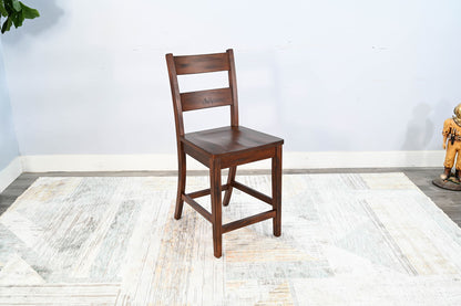 Tuscany - 40" Ladderback Chair With Wood Seat (Set of 2) - Vintage Mocha