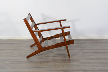 Santa Fe - Mahogany Accent Chair With Cushions - Dark Chocolate