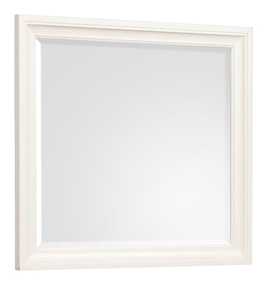 Kingston - Landscape Mirror - Whisper White And Cerused Nutmeg