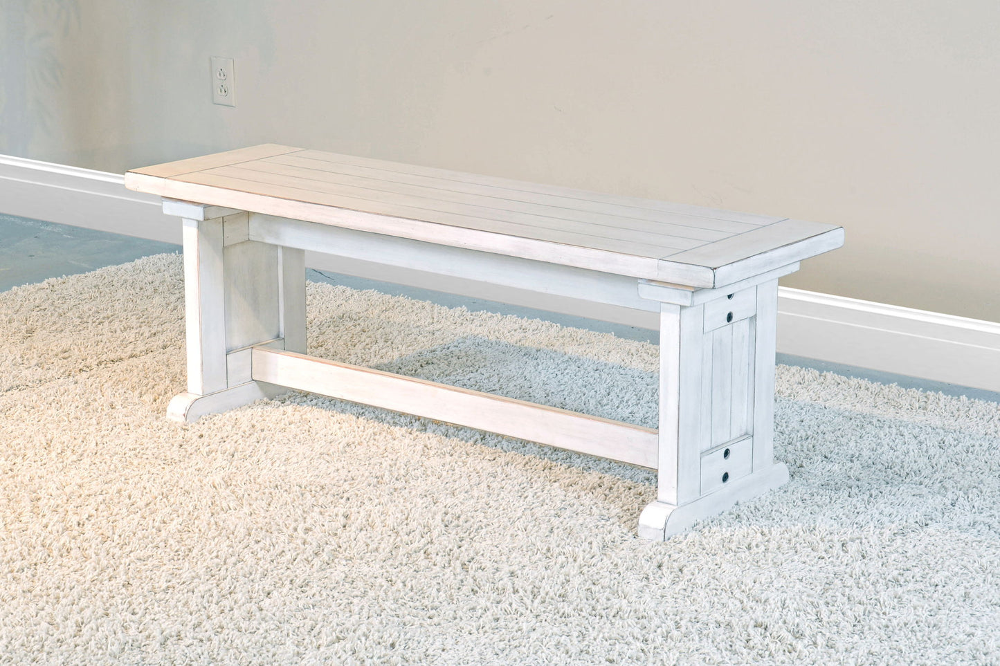 Bayside - Wood Breakfast Nook Dining Set - Marble White