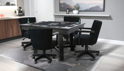 Reno - Square Poker Dining Table - Umbra Black