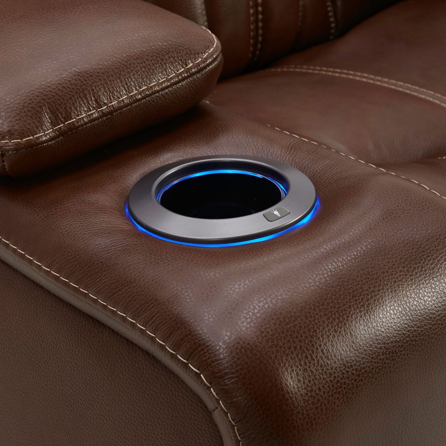 Caswell - Swivel Glider Recliner P2 - Nature Chestnut