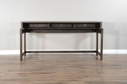 Homestead - Console Table With USB Power Pack - Tobacco Leaf
