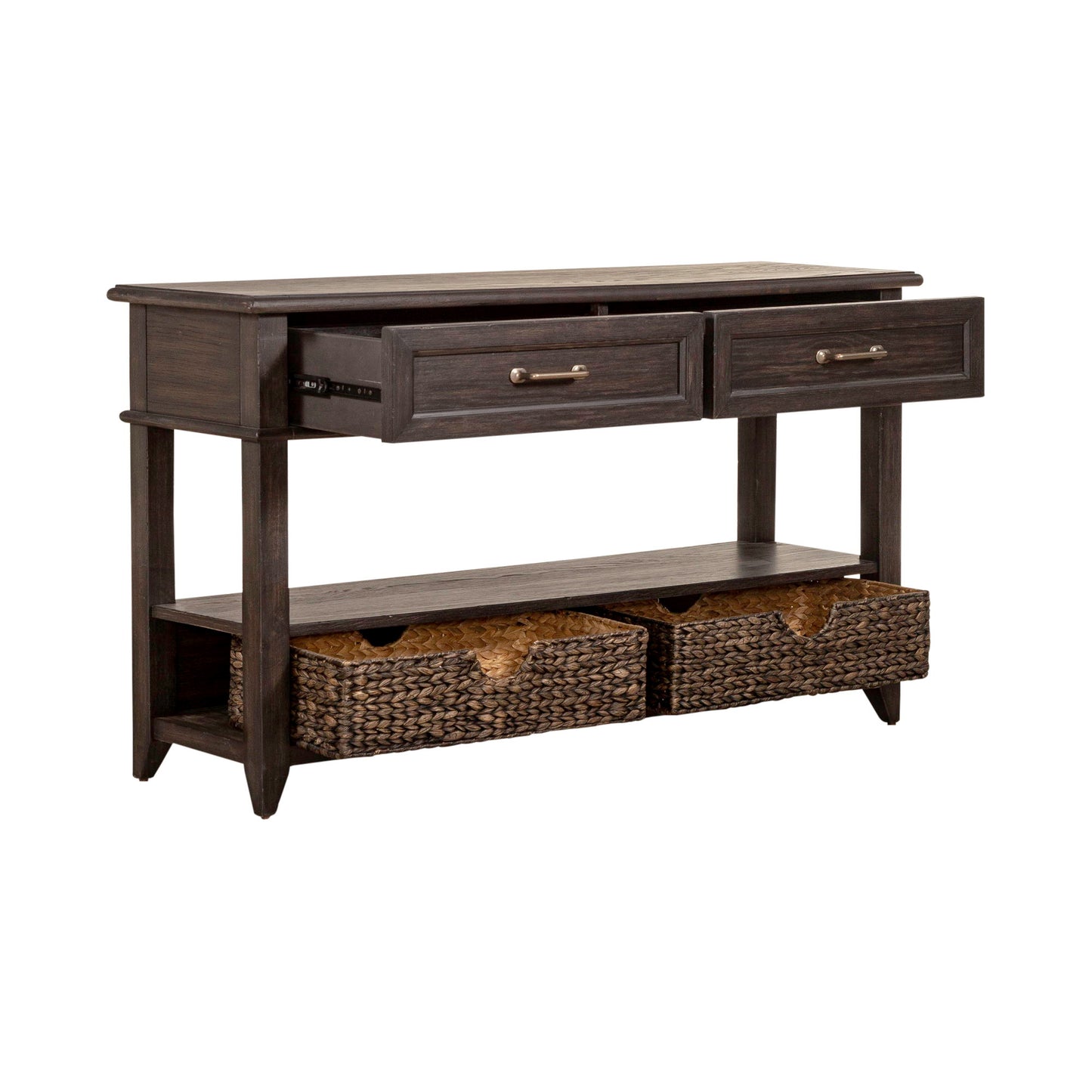 Mill Creek - 2 Drawer Sofa Table - Peppercorn