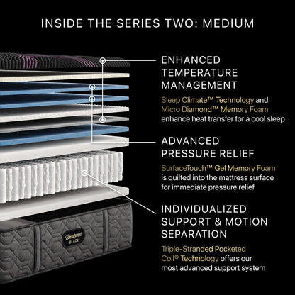 Beautyrest Black - 15.5" Series Two Medium Mattress