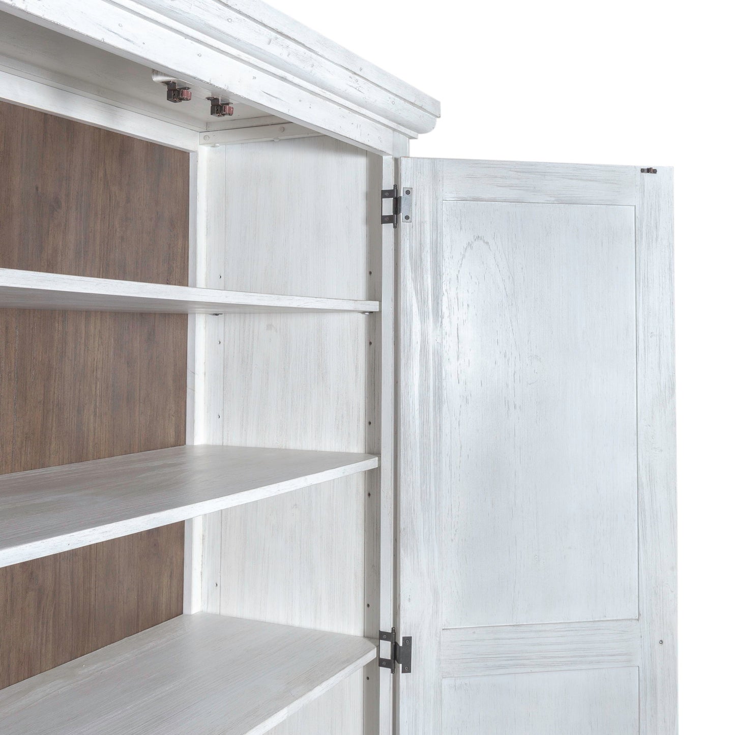 River Place - Armoire - Riverstone White & Tobacco