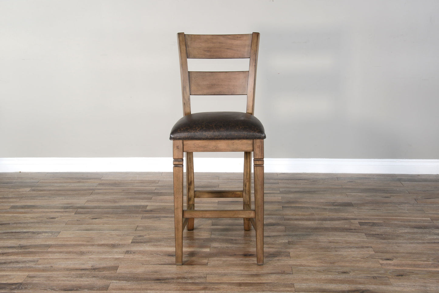 Doe Valley - Bar Ladderback Barstool, Cushion Seat (Set of 2) - Buckskin