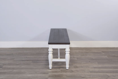 Carriage House - Bench - Cottage White / Europen Dark