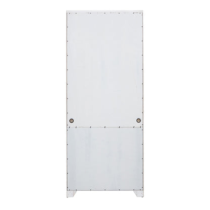 Farmhouse Reimagined - Bookcase - Antique White / Chestnut Tops