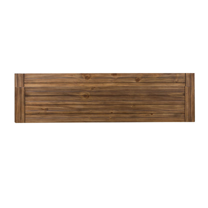 Morgan Creek - Console Bar Table - Antique White / Wirebrushed Tobacco Accents