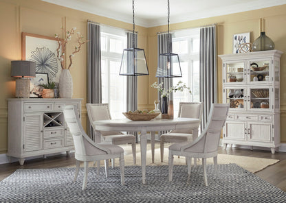 Newport - Bench With Upholstered Seat - Alabaster