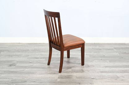 Santa Fe - Cushioned Slatback Dining Chair (Set of 2) - Dark Chocolate