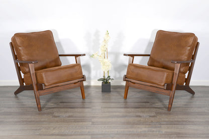 Santa Fe - Mahogany Accent Chair With Cushions - Dark Chocolate
