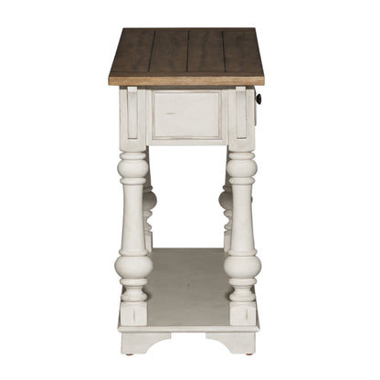 Morgan Creek - Sofa Table - Antique White / Wirebrushed Tobacco Accents