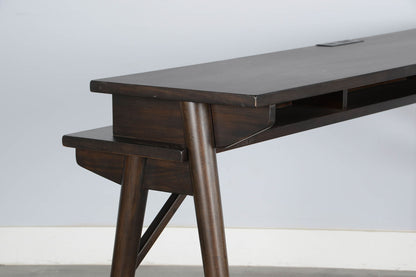 Americana - Console Table With USB Power Pack - Dark Brown