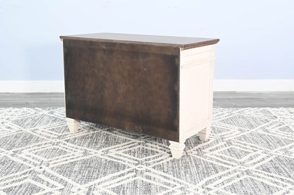 Pasadena - Lateral File Cabinet - Buckskin / Marble White