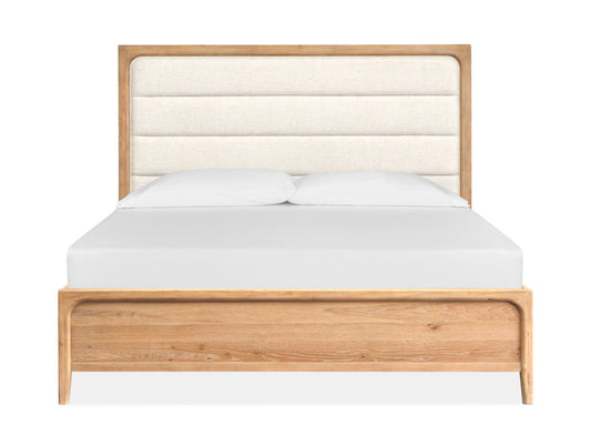 Somerset - Complete Panel Bed With Upholstered Headboard